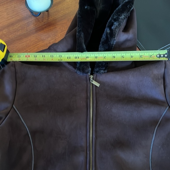 Marvin Richards women’s large coat, faux suede leather and faux fur. - Picture 8 of 8